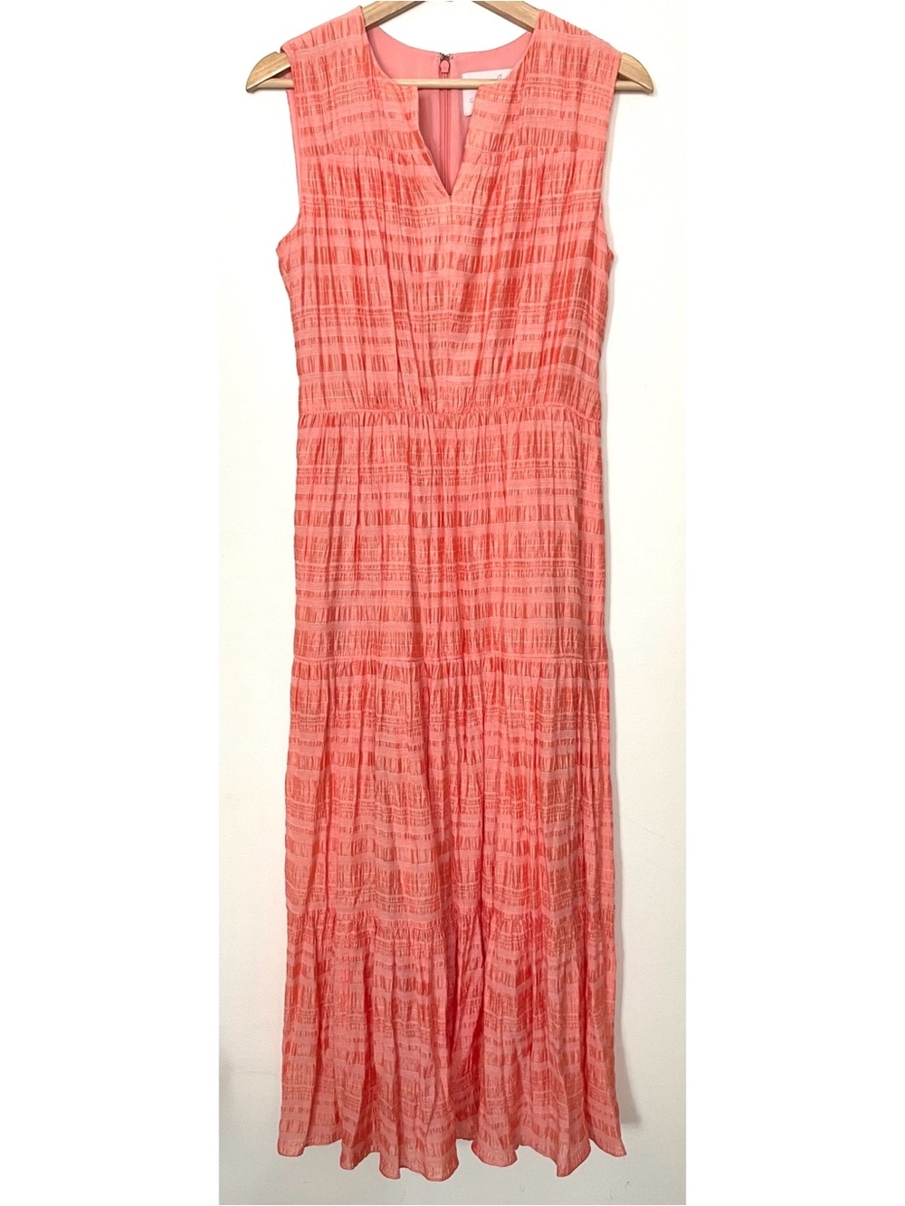 Gal Meets Glam • 4 • Coral Tiered Sleeveless Maxi Dress